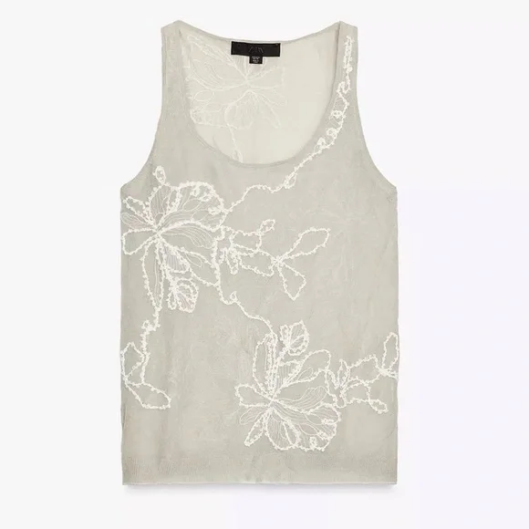 ❗️BUY NOW❗️ITEM WILL BE REMOVED SOON❗️ZARA Semi-Sheer Structured Knit Top - Picture 5 of 7